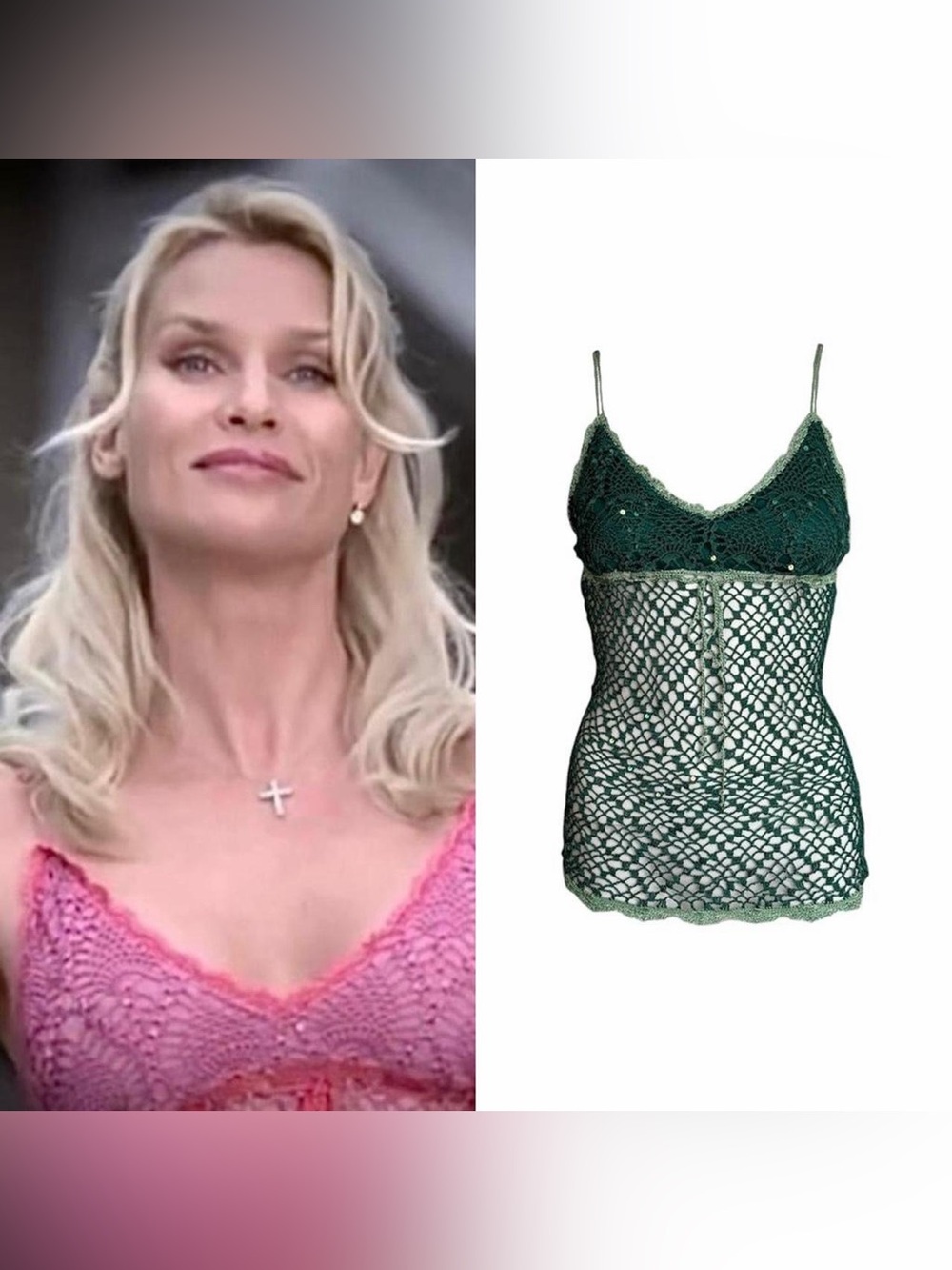 Crochet Fishnet Sequin Camisole As Seen On Edie Britt On Desperate Housewives